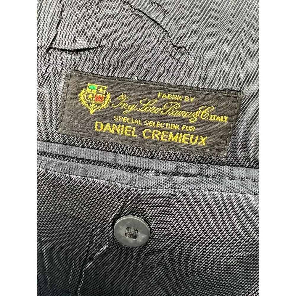 Daniel Cremieux Performance Loro Piana 44S Blue Sports Coat Blazer‎ Stripe ITALY